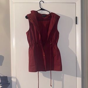 Zenana Outfitters Vest Jacket with hood Size Small